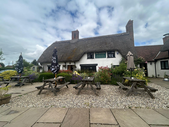 The exterior of the Red Cow